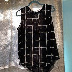 Black and white tank top